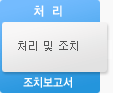 처리:처리 및 조치 - 조치보고서